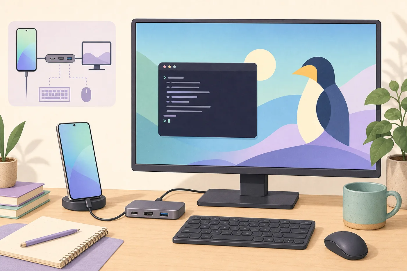 Samsung DeXをLinuxで使える？対応状況と安全な代替方法